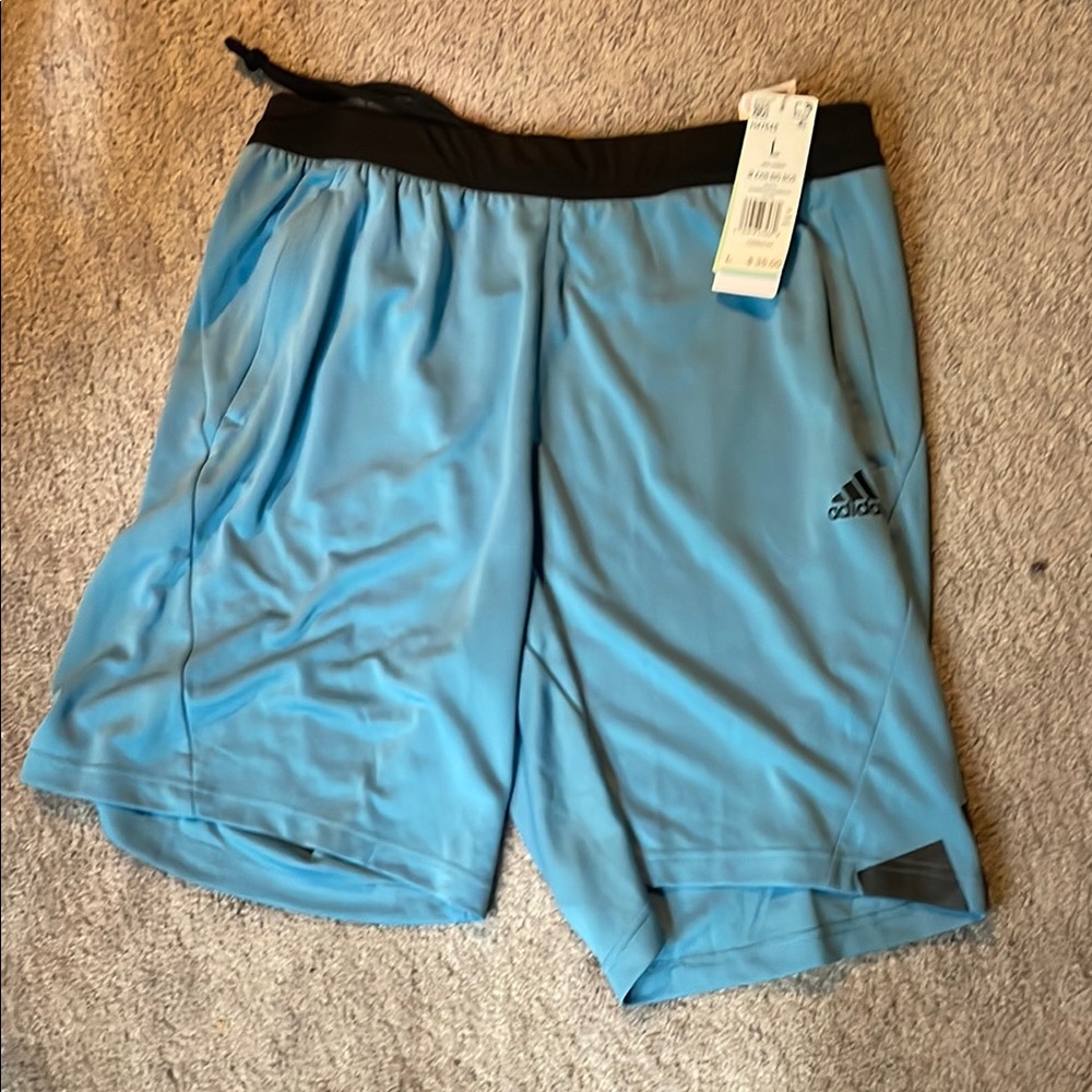 Adidas Men's Blue Athletic Shorts